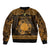 Personalized Brecknockshire Sir Frycheiniog Sleeve Zip Bomber Jacket Gold Brecon Beacons Mountain Celtic-inspired - Wonder Print Shop