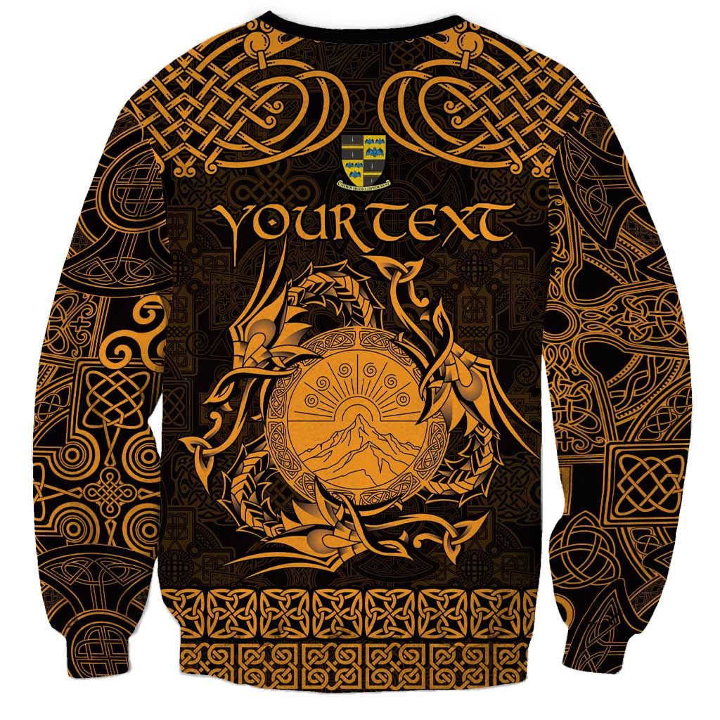 Personalized Brecknockshire Sir Frycheiniog Sweatshirt Gold Brecon Beacons Mountain Celtic-inspired - Wonder Print Shop