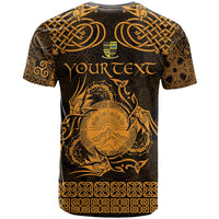 Personalized Brecknockshire Sir Frycheiniog T Shirt Gold Brecon Beacons Mountain Celtic-inspired - Wonder Print Shop