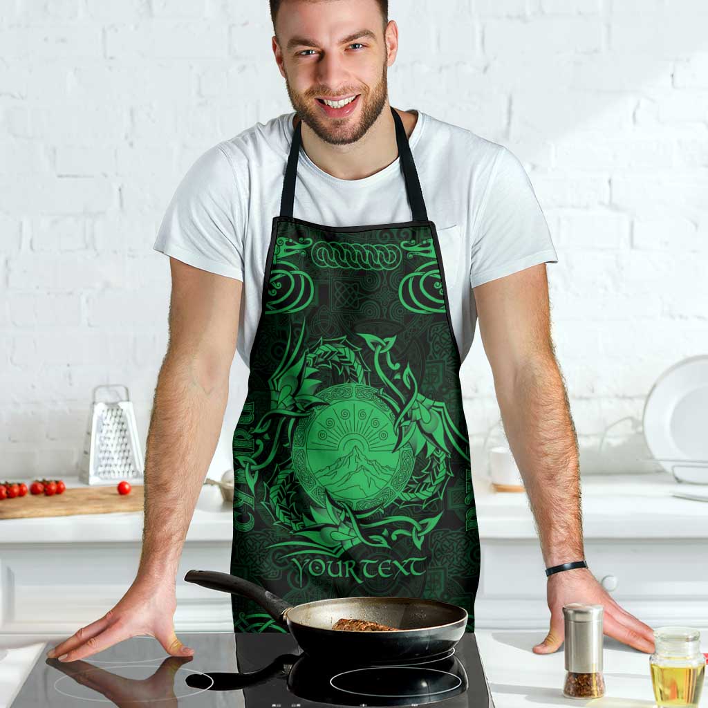 Personalized Brecknockshire Sir Frycheiniog Apron Green Brecon Beacons Mountain Celtic-inspired - Wonder Print Shop