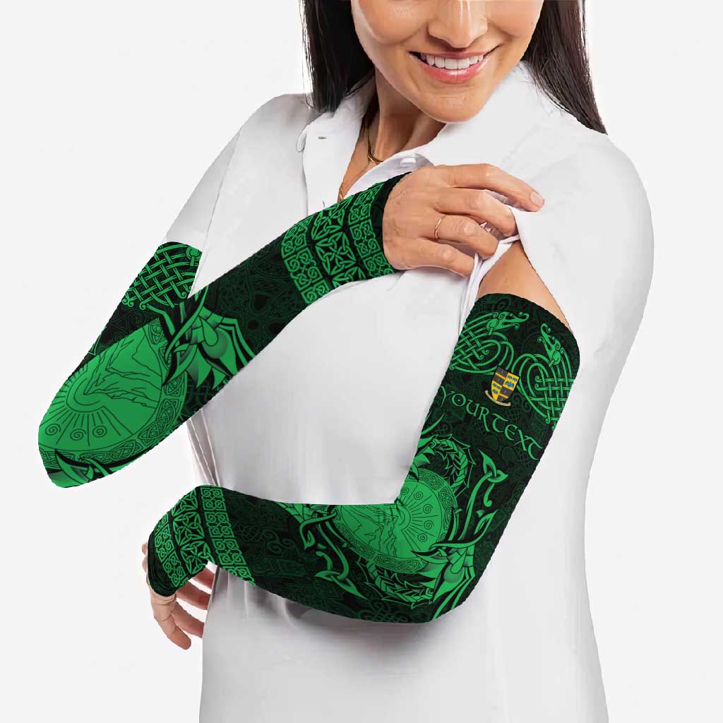 Personalized Brecknockshire Sir Frycheiniog Arm Sleeves Green Brecon Beacons Mountain Celtic-inspired - Wonder Print Shop