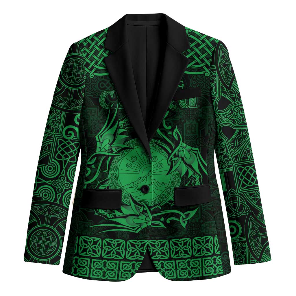 Personalized Brecknockshire Sir Frycheiniog Blazer Green Brecon Beacons Mountain Celtic-inspired - Wonder Print Shop
