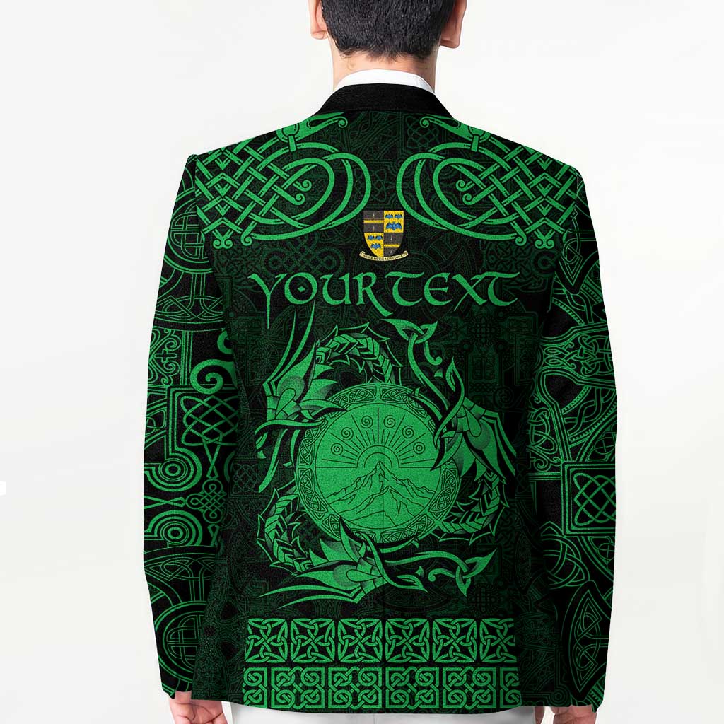 Personalized Brecknockshire Sir Frycheiniog Blazer Green Brecon Beacons Mountain Celtic-inspired - Wonder Print Shop