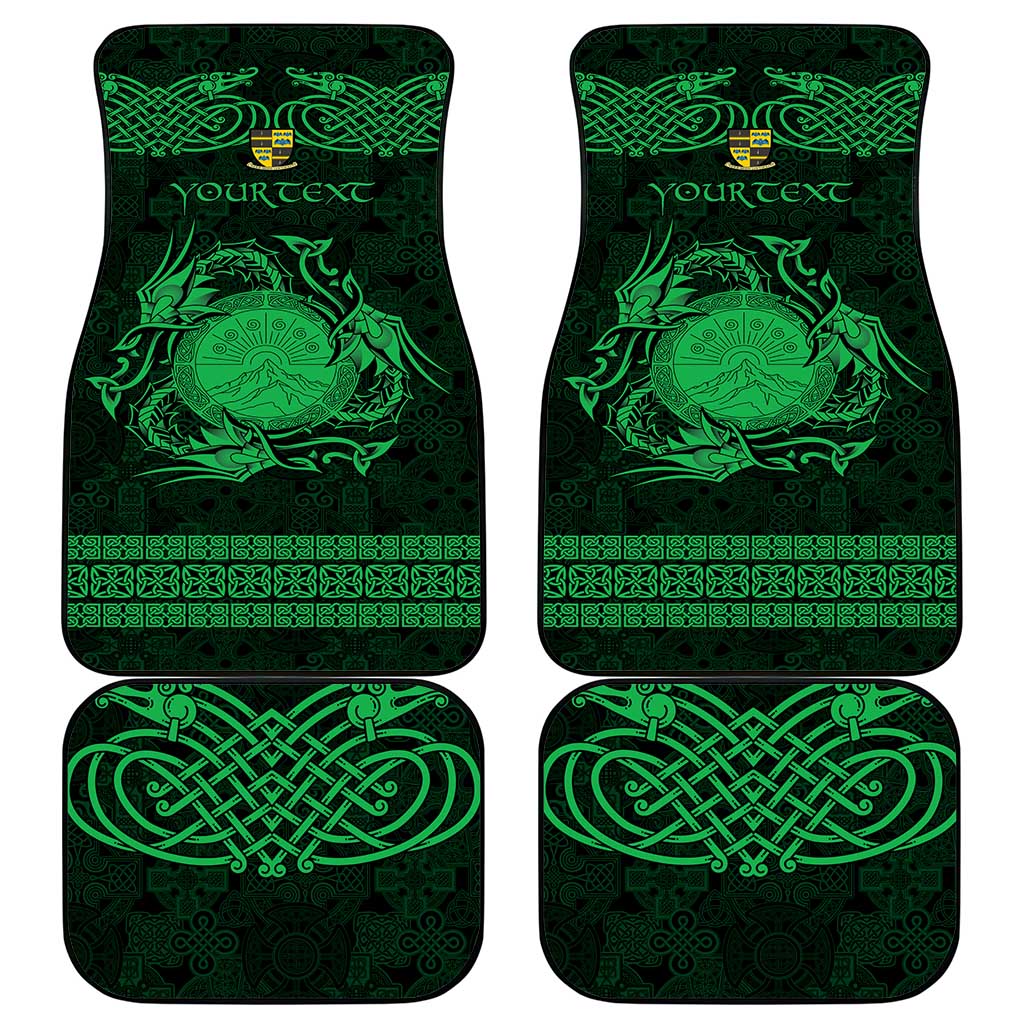 Personalized Brecknockshire Sir Frycheiniog Car Mats Green Brecon Beacons Mountain Celtic-inspired - Wonder Print Shop