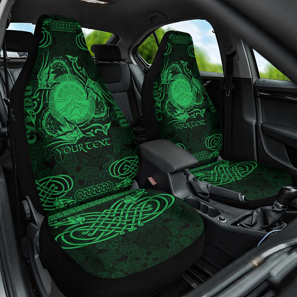 Personalized Brecknockshire Sir Frycheiniog Car Seat Cover Green Brecon Beacons Mountain Celtic-inspired - Wonder Print Shop
