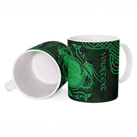 Personalized Brecknockshire Sir Frycheiniog Ceramic Mug Green Brecon Beacons Mountain Celtic-inspired - Wonder Print Shop