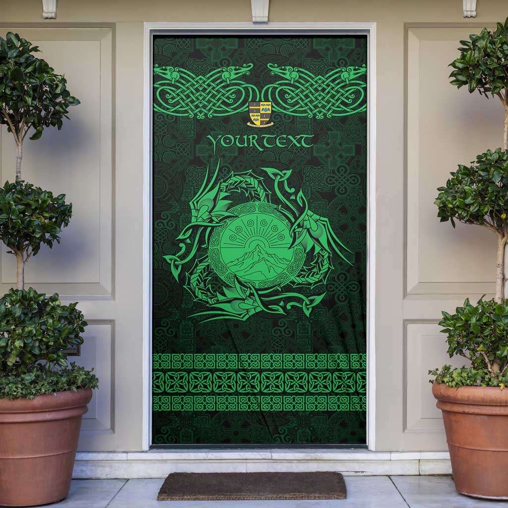 Personalized Brecknockshire Sir Frycheiniog Door Cover Green Brecon Beacons Mountain Celtic-inspired - Wonder Print Shop