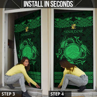 Personalized Brecknockshire Sir Frycheiniog Door Cover Green Brecon Beacons Mountain Celtic-inspired - Wonder Print Shop