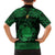 Personalized Brecknockshire Sir Frycheiniog Family Matching Long Sleeve Bodycon Dress and Hawaiian Shirt Green Brecon Beacons Mountain Celtic-inspired - Wonder Print Shop