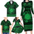 Personalized Brecknockshire Sir Frycheiniog Family Matching Long Sleeve Bodycon Dress and Hawaiian Shirt Green Brecon Beacons Mountain Celtic-inspired - Wonder Print Shop