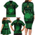 Personalized Brecknockshire Sir Frycheiniog Family Matching Long Sleeve Bodycon Dress and Hawaiian Shirt Green Brecon Beacons Mountain Celtic-inspired - Wonder Print Shop