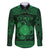 Personalized Brecknockshire Sir Frycheiniog Family Matching Long Sleeve Bodycon Dress and Hawaiian Shirt Green Brecon Beacons Mountain Celtic-inspired - Wonder Print Shop