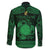 Personalized Brecknockshire Sir Frycheiniog Family Matching Long Sleeve Bodycon Dress and Hawaiian Shirt Green Brecon Beacons Mountain Celtic-inspired - Wonder Print Shop