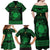 Personalized Brecknockshire Sir Frycheiniog Family Matching Off Shoulder Maxi Dress and Hawaiian Shirt Green Brecon Beacons Mountain Celtic-inspired - Wonder Print Shop