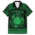 Personalized Brecknockshire Sir Frycheiniog Family Matching Off Shoulder Short Dress and Hawaiian Shirt Green Brecon Beacons Mountain Celtic-inspired - Wonder Print Shop