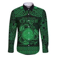Personalized Brecknockshire Sir Frycheiniog Family Matching Short Sleeve Bodycon Dress and Hawaiian Shirt Green Brecon Beacons Mountain Celtic-inspired - Wonder Print Shop
