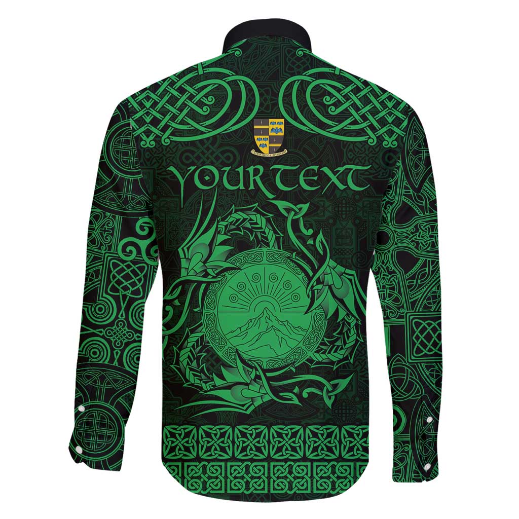 Personalized Brecknockshire Sir Frycheiniog Family Matching Short Sleeve Bodycon Dress and Hawaiian Shirt Green Brecon Beacons Mountain Celtic-inspired - Wonder Print Shop
