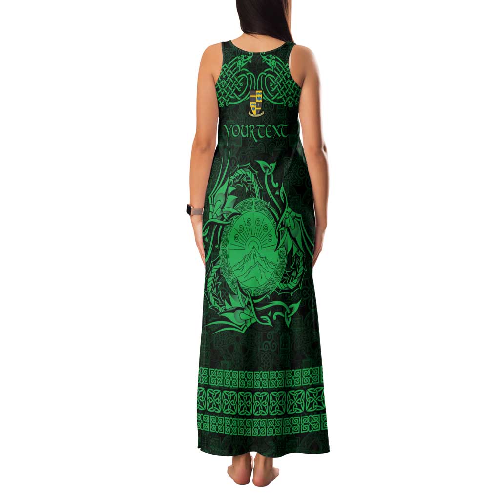 Personalized Brecknockshire Sir Frycheiniog Family Matching Tank Maxi Dress and Hawaiian Shirt Green Brecon Beacons Mountain Celtic-inspired - Wonder Print Shop