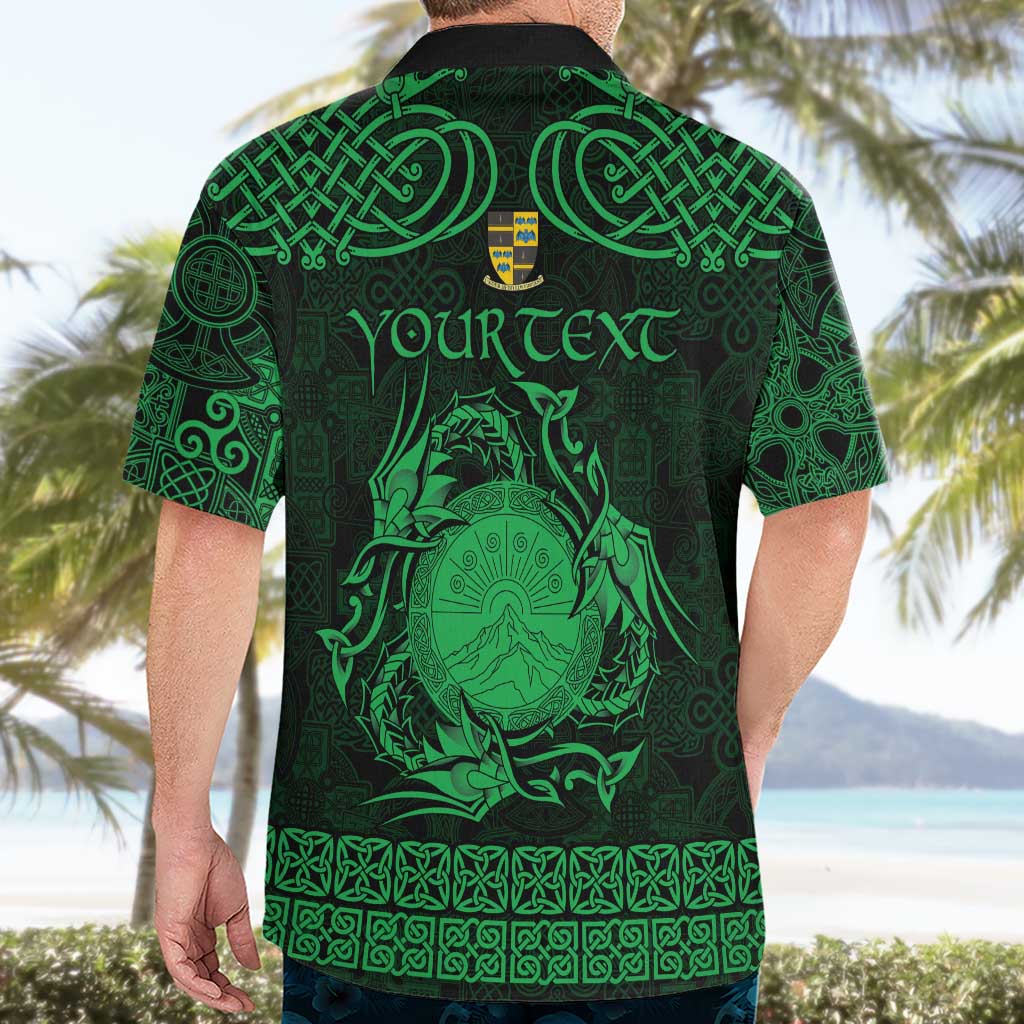 Personalized Brecknockshire Sir Frycheiniog Hawaiian Shirt Green Brecon Beacons Mountain Celtic-inspired - Wonder Print Shop