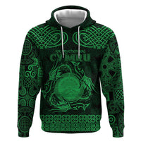 Personalized Brecknockshire Sir Frycheiniog Hoodie Green Brecon Beacons Mountain Celtic-inspired - Wonder Print Shop