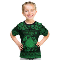 Personalized Brecknockshire Sir Frycheiniog Kid T Shirt Green Brecon Beacons Mountain Celtic-inspired - Wonder Print Shop