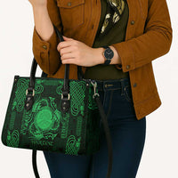 Personalized Brecknockshire Sir Frycheiniog Leather Bag Green Brecon Beacons Mountain Celtic-inspired - Wonder Print Shop