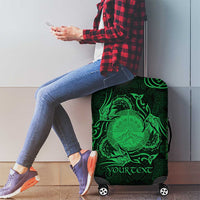 Personalized Brecknockshire Sir Frycheiniog Luggage Cover Green Brecon Beacons Mountain Celtic-inspired - Wonder Print Shop
