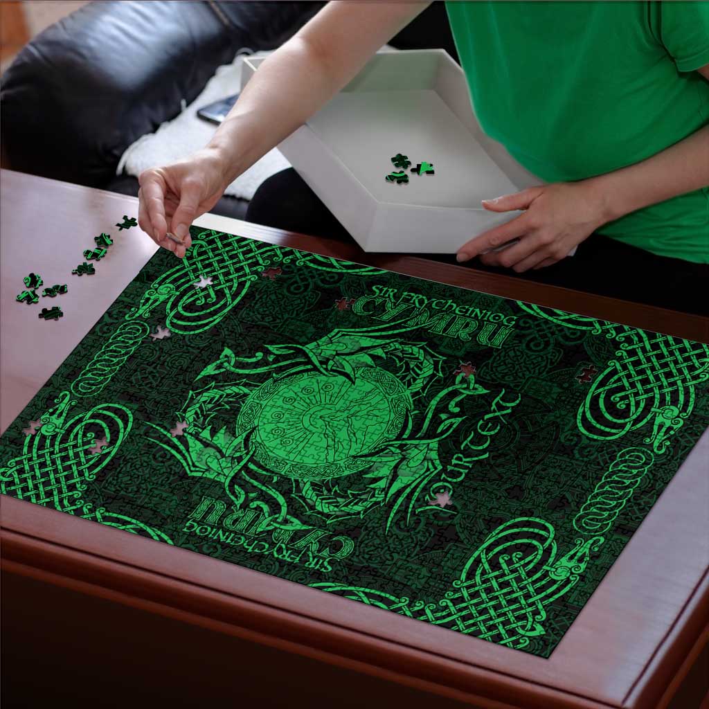 Personalized Brecknockshire Sir Frycheiniog Puzzle Green Brecon Beacons Mountain Celtic-inspired - Wonder Print Shop