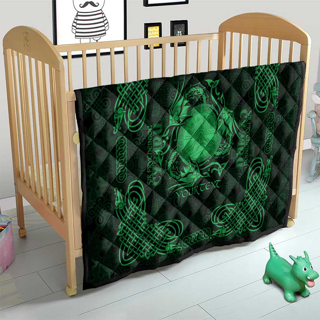 Personalized Brecknockshire Sir Frycheiniog Quilt Green Brecon Beacons Mountain Celtic-inspired - Wonder Print Shop
