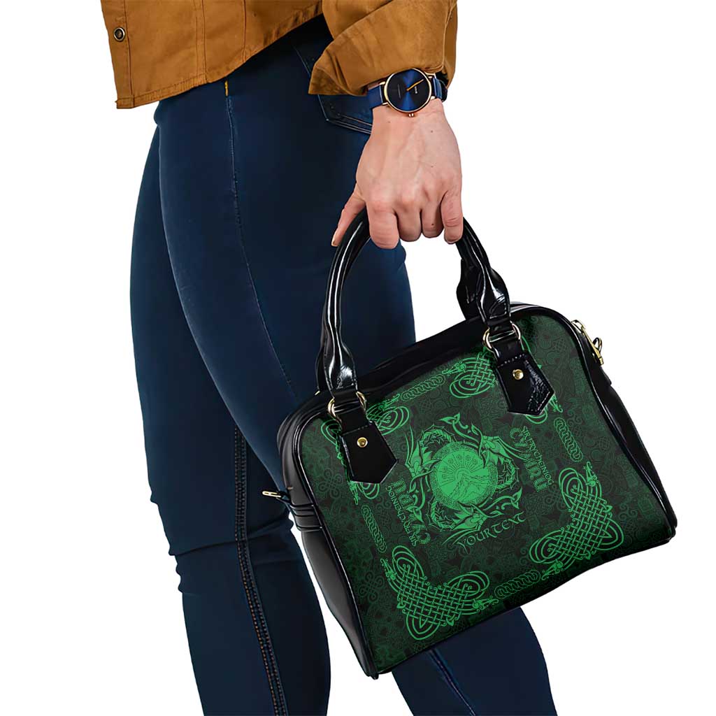 Personalized Brecknockshire Sir Frycheiniog Shoulder Handbag Green Brecon Beacons Mountain Celtic-inspired - Wonder Print Shop