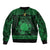 Personalized Brecknockshire Sir Frycheiniog Sleeve Zip Bomber Jacket Green Brecon Beacons Mountain Celtic-inspired - Wonder Print Shop