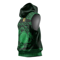 Personalized Brecknockshire Sir Frycheiniog Sleeveless Hoodie Green Brecon Beacons Mountain Celtic-inspired - Wonder Print Shop