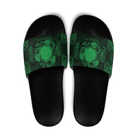 Personalized Brecknockshire Sir Frycheiniog Slide Sandals Green Brecon Beacons Mountain Celtic-inspired - Wonder Print Shop