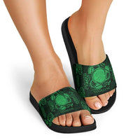 Personalized Brecknockshire Sir Frycheiniog Slide Sandals Green Brecon Beacons Mountain Celtic-inspired - Wonder Print Shop