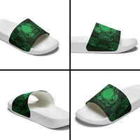 Personalized Brecknockshire Sir Frycheiniog Slide Sandals Green Brecon Beacons Mountain Celtic-inspired - Wonder Print Shop