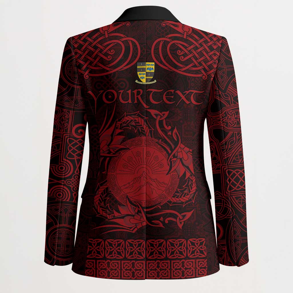 Personalized Brecknockshire Sir Frycheiniog Blazer Red Brecon Beacons Mountain Celtic-inspired - Wonder Print Shop