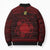 Personalized Brecknockshire Sir Frycheiniog Bomber Puffer Jacket Red Brecon Beacons Mountain Celtic-inspired - Wonder Print Shop