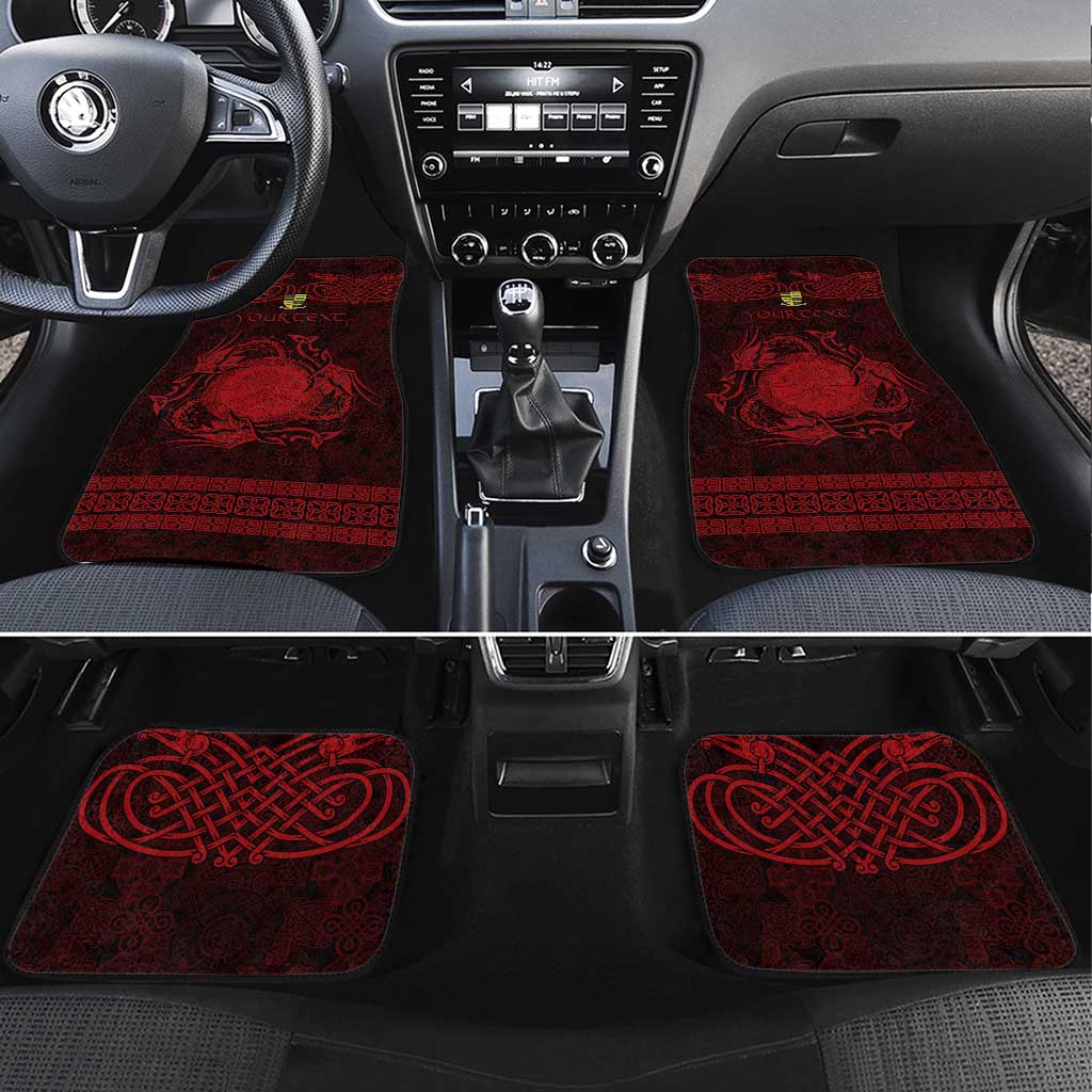 Personalized Brecknockshire Sir Frycheiniog Car Mats Red Brecon Beacons Mountain Celtic-inspired - Wonder Print Shop
