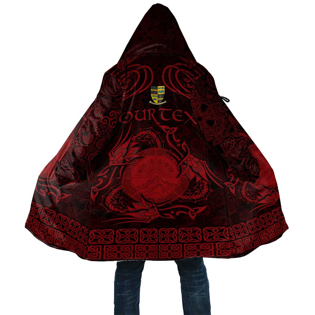 Personalized Brecknockshire Sir Frycheiniog Cloak Red Brecon Beacons Mountain Celtic-inspired - Wonder Print Shop