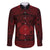 Personalized Brecknockshire Sir Frycheiniog Family Matching Long Sleeve Bodycon Dress and Hawaiian Shirt Red Brecon Beacons Mountain Celtic-inspired - Wonder Print Shop