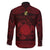 Personalized Brecknockshire Sir Frycheiniog Family Matching Long Sleeve Bodycon Dress and Hawaiian Shirt Red Brecon Beacons Mountain Celtic-inspired - Wonder Print Shop