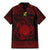 Personalized Brecknockshire Sir Frycheiniog Family Matching Mermaid Dress and Hawaiian Shirt Red Brecon Beacons Mountain Celtic-inspired - Wonder Print Shop