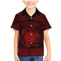 Personalized Brecknockshire Sir Frycheiniog Family Matching Mermaid Dress and Hawaiian Shirt Red Brecon Beacons Mountain Celtic-inspired - Wonder Print Shop