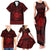 Personalized Brecknockshire Sir Frycheiniog Family Matching Tank Maxi Dress and Hawaiian Shirt Red Brecon Beacons Mountain Celtic-inspired - Wonder Print Shop