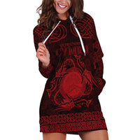 Personalized Brecknockshire Sir Frycheiniog Hoodie Dress Red Brecon Beacons Mountain Celtic-inspired - Wonder Print Shop