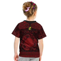 Personalized Brecknockshire Sir Frycheiniog Kid T Shirt Red Brecon Beacons Mountain Celtic-inspired - Wonder Print Shop