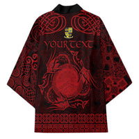 Personalized Brecknockshire Sir Frycheiniog Kimono Red Brecon Beacons Mountain Celtic-inspired - Wonder Print Shop