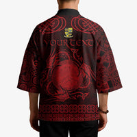Personalized Brecknockshire Sir Frycheiniog Kimono Red Brecon Beacons Mountain Celtic-inspired - Wonder Print Shop