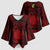 Personalized Brecknockshire Sir Frycheiniog Kimono Sleeve Blouse Red Brecon Beacons Mountain Celtic-inspired - Wonder Print Shop