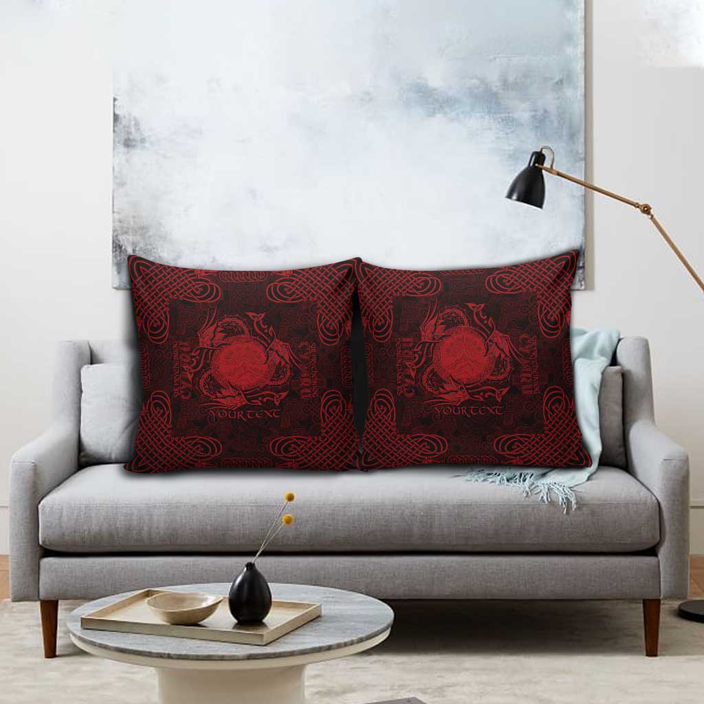 Personalized Brecknockshire Sir Frycheiniog Pillow Cover Red Brecon Beacons Mountain Celtic-inspired - Wonder Print Shop